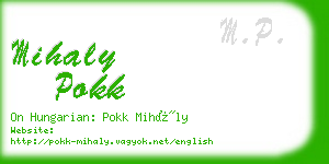mihaly pokk business card